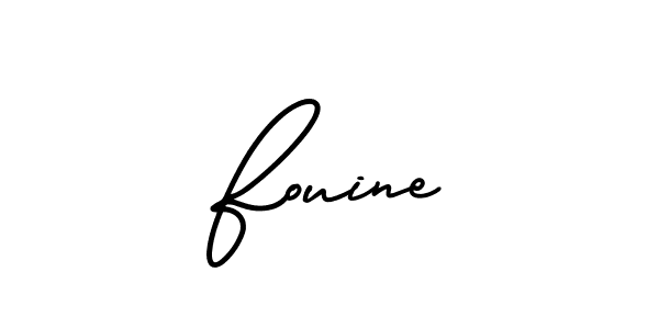 Fouine stylish signature style. Best Handwritten Sign (AmerikaSignatureDemo-Regular) for my name. Handwritten Signature Collection Ideas for my name Fouine. Fouine signature style 3 images and pictures png