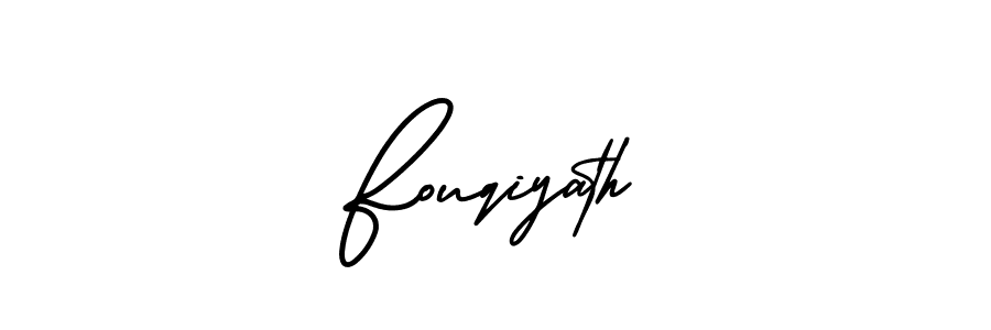 Use a signature maker to create a handwritten signature online. With this signature software, you can design (AmerikaSignatureDemo-Regular) your own signature for name Fouqiyath. Fouqiyath signature style 3 images and pictures png