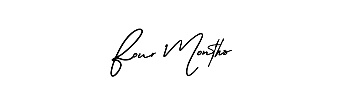 Also You can easily find your signature by using the search form. We will create Four Months name handwritten signature images for you free of cost using AmerikaSignatureDemo-Regular sign style. Four Months signature style 3 images and pictures png
