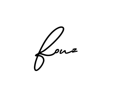 Make a beautiful signature design for name Fouz. With this signature (AmerikaSignatureDemo-Regular) style, you can create a handwritten signature for free. Fouz signature style 3 images and pictures png