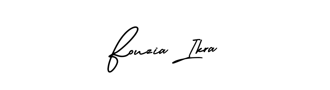 Make a beautiful signature design for name Fouzia Ikra. With this signature (AmerikaSignatureDemo-Regular) style, you can create a handwritten signature for free. Fouzia Ikra signature style 3 images and pictures png