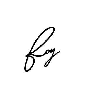 It looks lik you need a new signature style for name Foy. Design unique handwritten (AmerikaSignatureDemo-Regular) signature with our free signature maker in just a few clicks. Foy signature style 3 images and pictures png