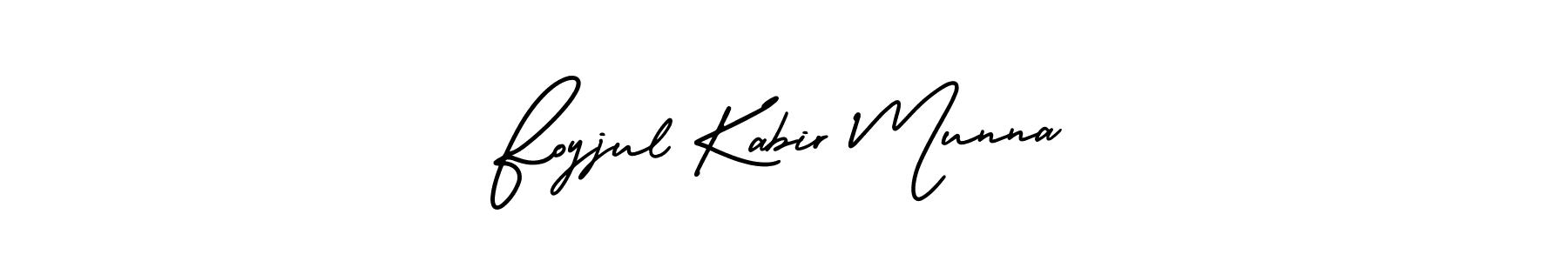 How to make Foyjul Kabir Munna name signature. Use AmerikaSignatureDemo-Regular style for creating short signs online. This is the latest handwritten sign. Foyjul Kabir Munna signature style 3 images and pictures png