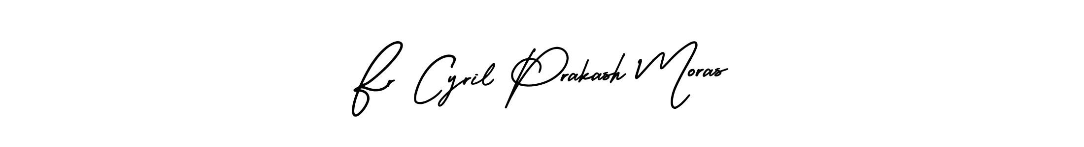 This is the best signature style for the Fr Cyril Prakash Moras name. Also you like these signature font (AmerikaSignatureDemo-Regular). Mix name signature. Fr Cyril Prakash Moras signature style 3 images and pictures png