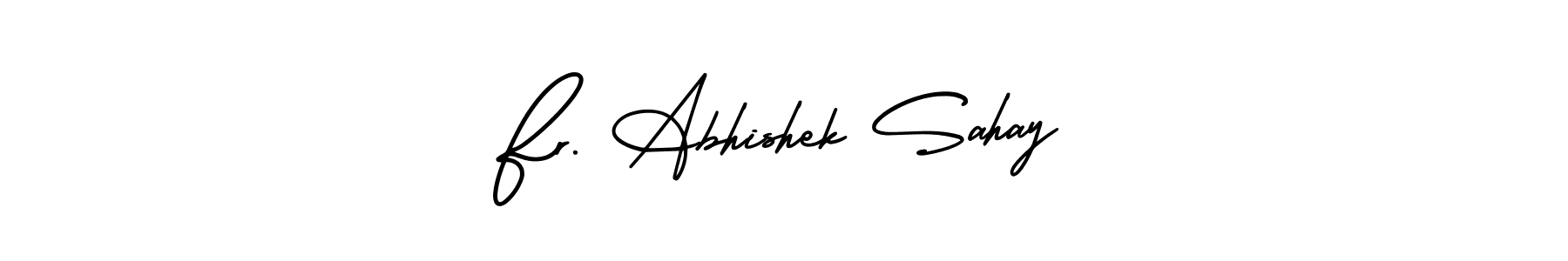 Check out images of Autograph of Fr. Abhishek Sahay name. Actor Fr. Abhishek Sahay Signature Style. AmerikaSignatureDemo-Regular is a professional sign style online. Fr. Abhishek Sahay signature style 3 images and pictures png