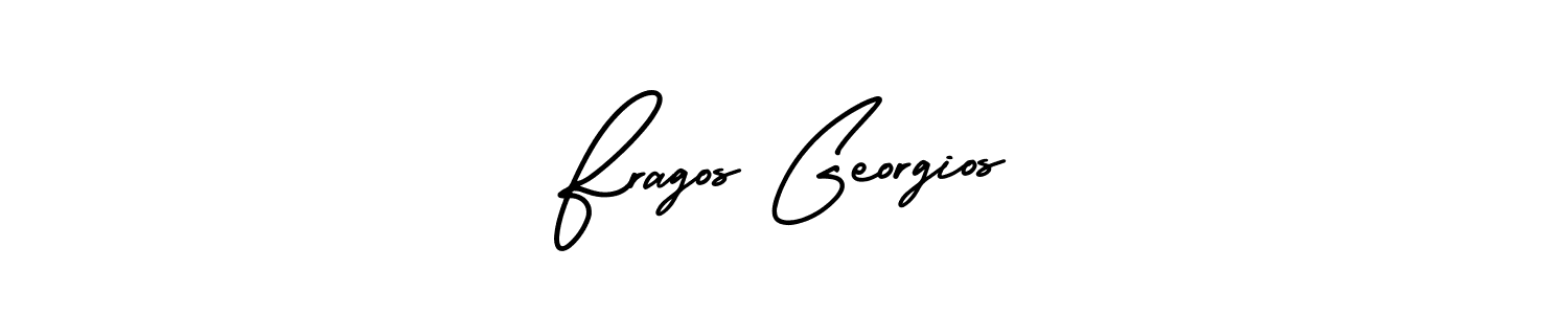 Make a beautiful signature design for name Fragos Georgios. With this signature (AmerikaSignatureDemo-Regular) style, you can create a handwritten signature for free. Fragos Georgios signature style 3 images and pictures png