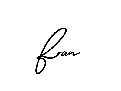 You should practise on your own different ways (AmerikaSignatureDemo-Regular) to write your name (Fran) in signature. don't let someone else do it for you. Fran signature style 3 images and pictures png
