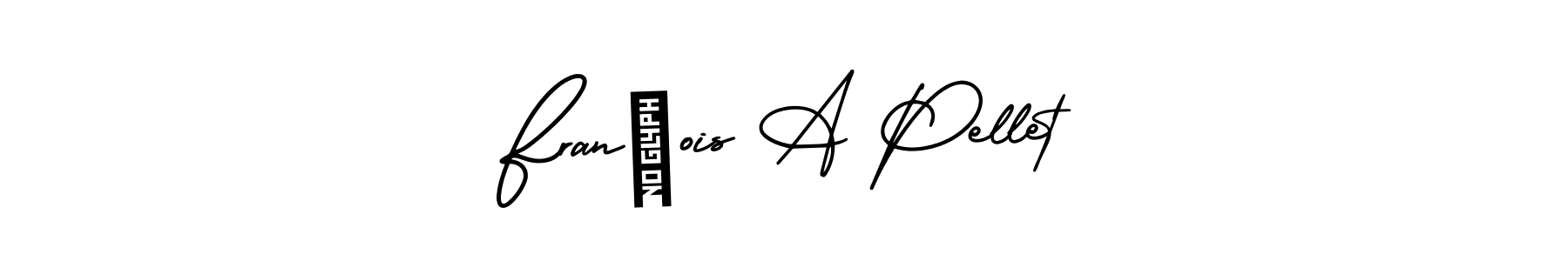 Create a beautiful signature design for name François A Pellet. With this signature (AmerikaSignatureDemo-Regular) fonts, you can make a handwritten signature for free. François A Pellet signature style 3 images and pictures png