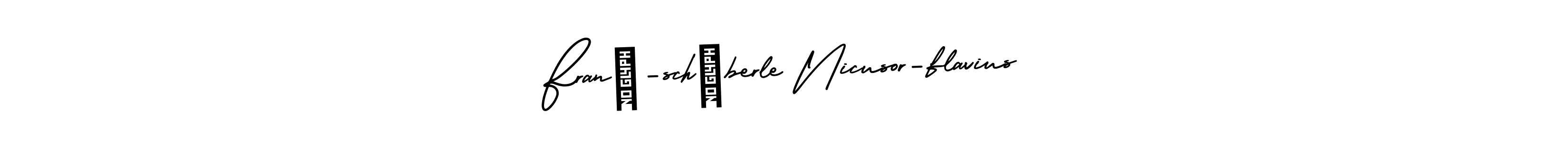 Design your own signature with our free online signature maker. With this signature software, you can create a handwritten (AmerikaSignatureDemo-Regular) signature for name Franț-schöberle Nicusor-flavius. Franț-schöberle Nicusor-flavius signature style 3 images and pictures png