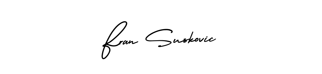 Best and Professional Signature Style for Fran Suskovic. AmerikaSignatureDemo-Regular Best Signature Style Collection. Fran Suskovic signature style 3 images and pictures png