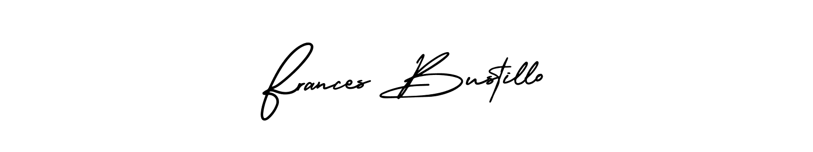 How to Draw Frances Bustillo signature style? AmerikaSignatureDemo-Regular is a latest design signature styles for name Frances Bustillo. Frances Bustillo signature style 3 images and pictures png