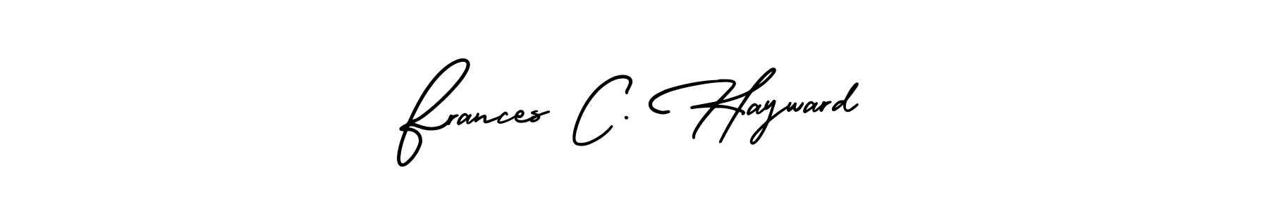 The best way (AmerikaSignatureDemo-Regular) to make a short signature is to pick only two or three words in your name. The name Frances C. Hayward include a total of six letters. For converting this name. Frances C. Hayward signature style 3 images and pictures png