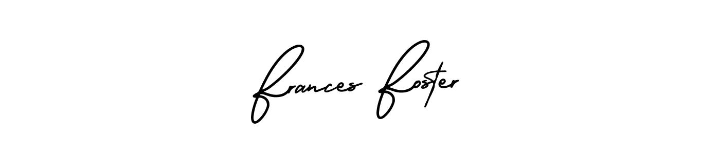 Similarly AmerikaSignatureDemo-Regular is the best handwritten signature design. Signature creator online .You can use it as an online autograph creator for name Frances Foster. Frances Foster signature style 3 images and pictures png