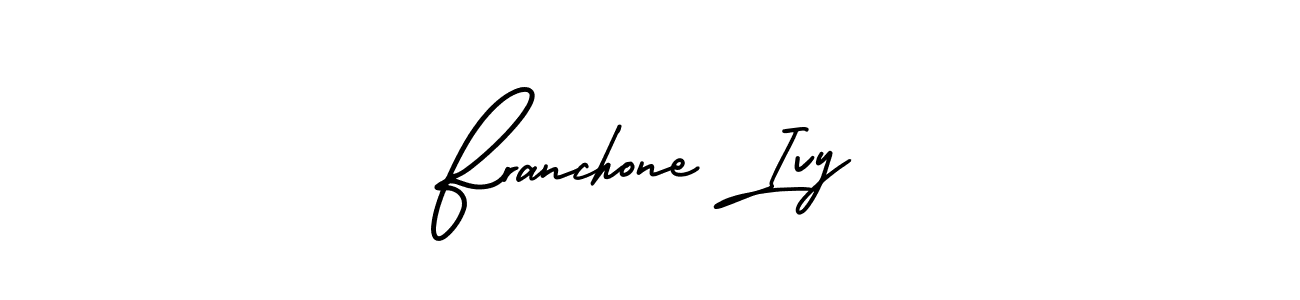 Also You can easily find your signature by using the search form. We will create Franchone Ivy name handwritten signature images for you free of cost using AmerikaSignatureDemo-Regular sign style. Franchone Ivy signature style 3 images and pictures png