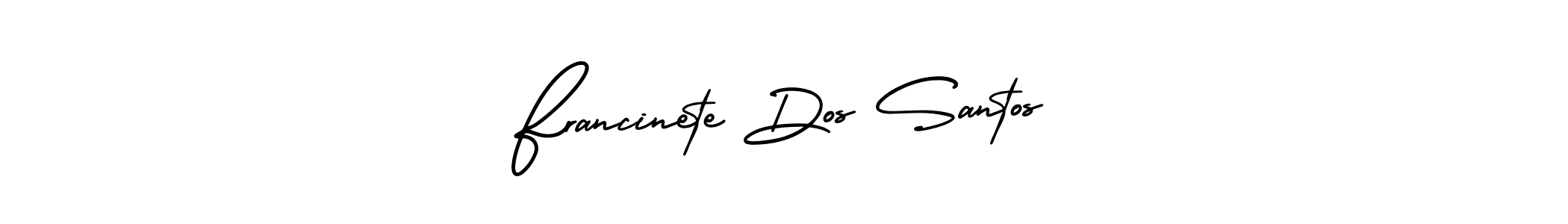 Create a beautiful signature design for name Francinete Dos Santos. With this signature (AmerikaSignatureDemo-Regular) fonts, you can make a handwritten signature for free. Francinete Dos Santos signature style 3 images and pictures png