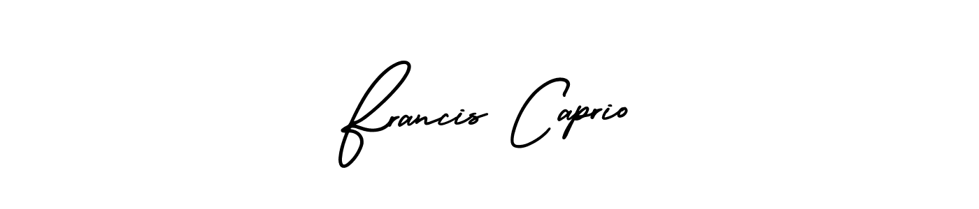 How to make Francis Caprio signature? AmerikaSignatureDemo-Regular is a professional autograph style. Create handwritten signature for Francis Caprio name. Francis Caprio signature style 3 images and pictures png