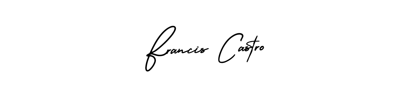 Make a short Francis Castro signature style. Manage your documents anywhere anytime using AmerikaSignatureDemo-Regular. Create and add eSignatures, submit forms, share and send files easily. Francis Castro signature style 3 images and pictures png