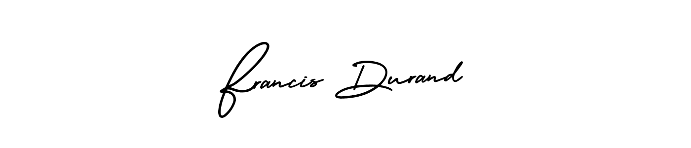 How to make Francis Durand signature? AmerikaSignatureDemo-Regular is a professional autograph style. Create handwritten signature for Francis Durand name. Francis Durand signature style 3 images and pictures png