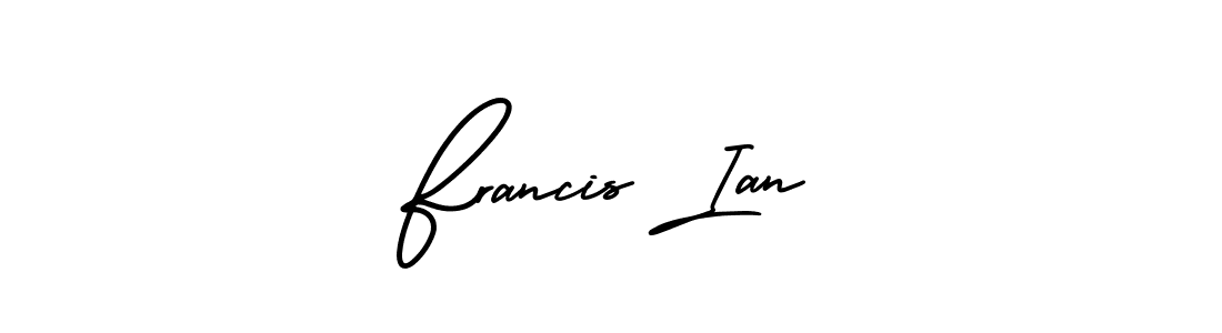 How to Draw Francis Ian signature style? AmerikaSignatureDemo-Regular is a latest design signature styles for name Francis Ian. Francis Ian signature style 3 images and pictures png