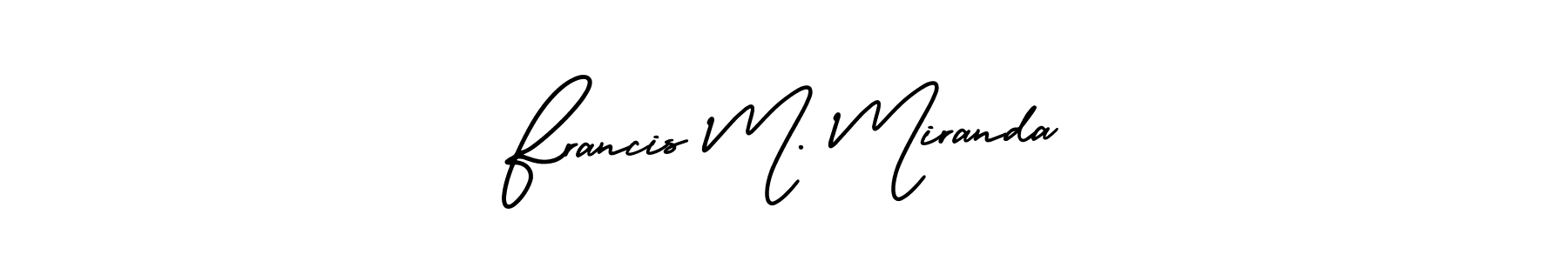 Also we have Francis M. Miranda name is the best signature style. Create professional handwritten signature collection using AmerikaSignatureDemo-Regular autograph style. Francis M. Miranda signature style 3 images and pictures png