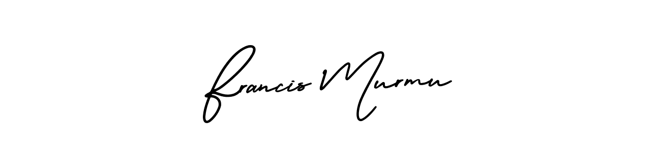 The best way (AmerikaSignatureDemo-Regular) to make a short signature is to pick only two or three words in your name. The name Francis Murmu include a total of six letters. For converting this name. Francis Murmu signature style 3 images and pictures png