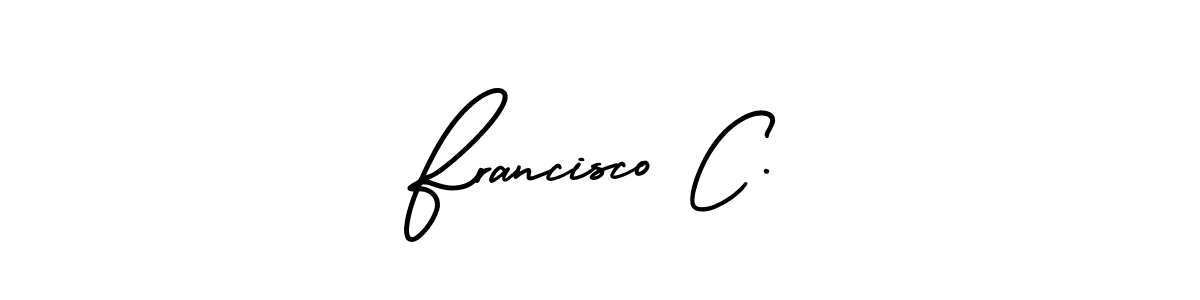 Best and Professional Signature Style for Francisco C.. AmerikaSignatureDemo-Regular Best Signature Style Collection. Francisco C. signature style 3 images and pictures png