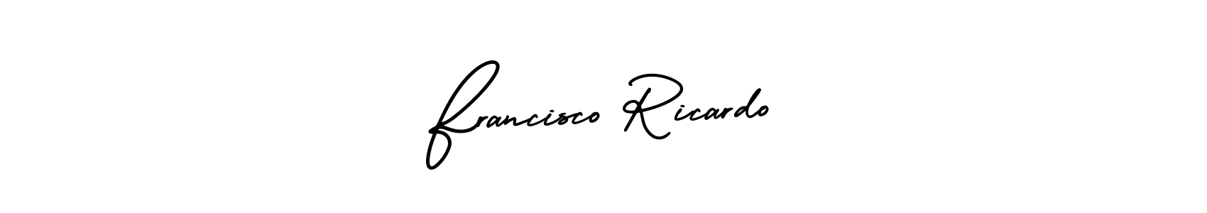 Create a beautiful signature design for name Francisco Ricardo. With this signature (AmerikaSignatureDemo-Regular) fonts, you can make a handwritten signature for free. Francisco Ricardo signature style 3 images and pictures png
