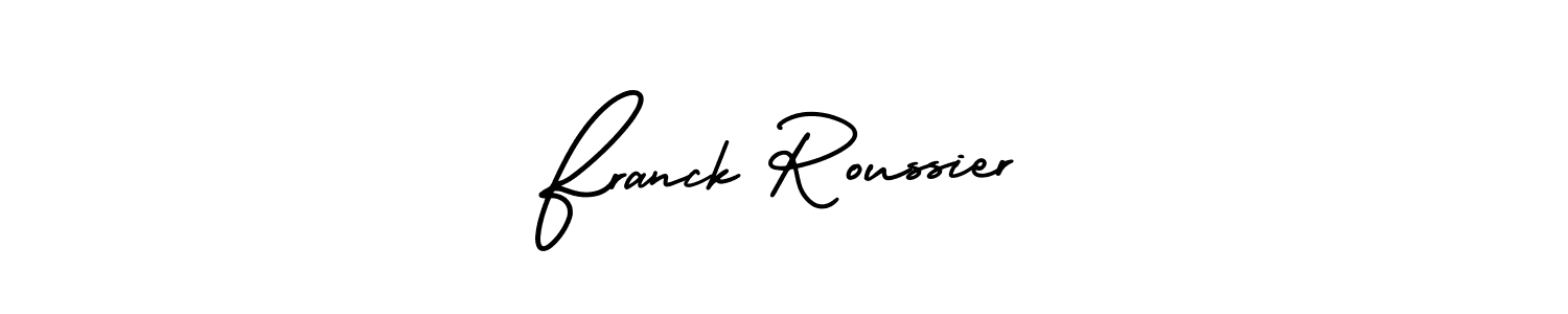 How to Draw Franck Roussier signature style? AmerikaSignatureDemo-Regular is a latest design signature styles for name Franck Roussier. Franck Roussier signature style 3 images and pictures png
