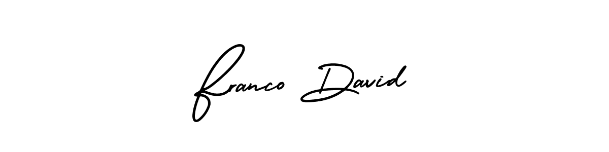 Also You can easily find your signature by using the search form. We will create Franco David name handwritten signature images for you free of cost using AmerikaSignatureDemo-Regular sign style. Franco David signature style 3 images and pictures png