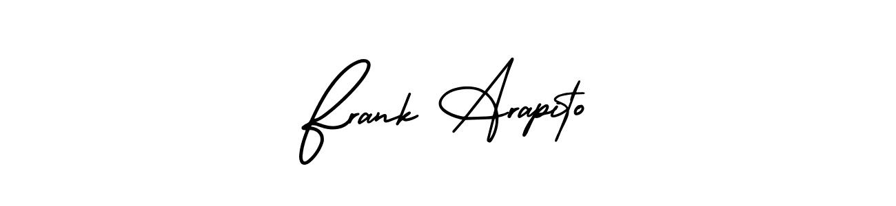 This is the best signature style for the Frank Arapito name. Also you like these signature font (AmerikaSignatureDemo-Regular). Mix name signature. Frank Arapito signature style 3 images and pictures png
