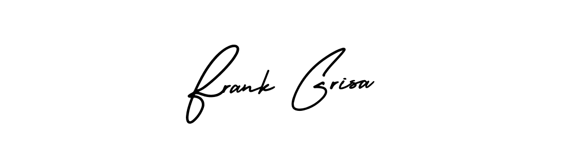 Make a beautiful signature design for name Frank Grisa. With this signature (AmerikaSignatureDemo-Regular) style, you can create a handwritten signature for free. Frank Grisa signature style 3 images and pictures png