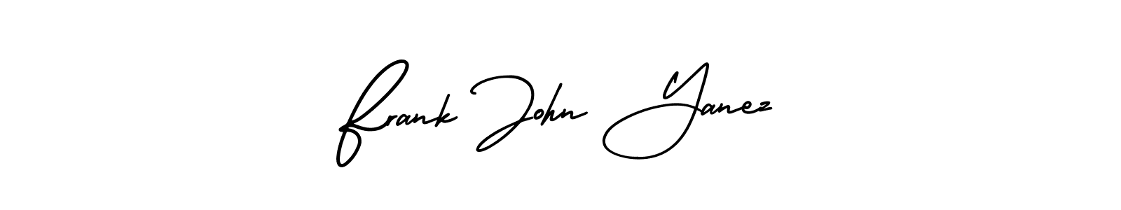 Frank John Yanez stylish signature style. Best Handwritten Sign (AmerikaSignatureDemo-Regular) for my name. Handwritten Signature Collection Ideas for my name Frank John Yanez. Frank John Yanez signature style 3 images and pictures png