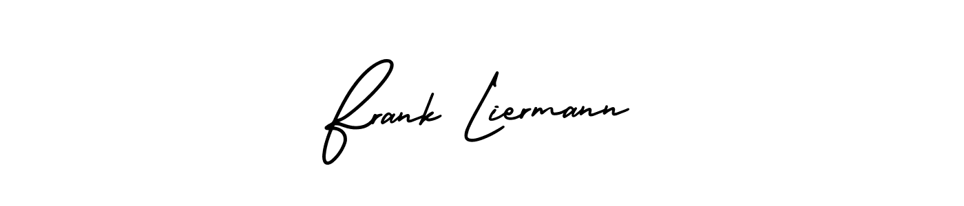 Use a signature maker to create a handwritten signature online. With this signature software, you can design (AmerikaSignatureDemo-Regular) your own signature for name Frank Liermann. Frank Liermann signature style 3 images and pictures png