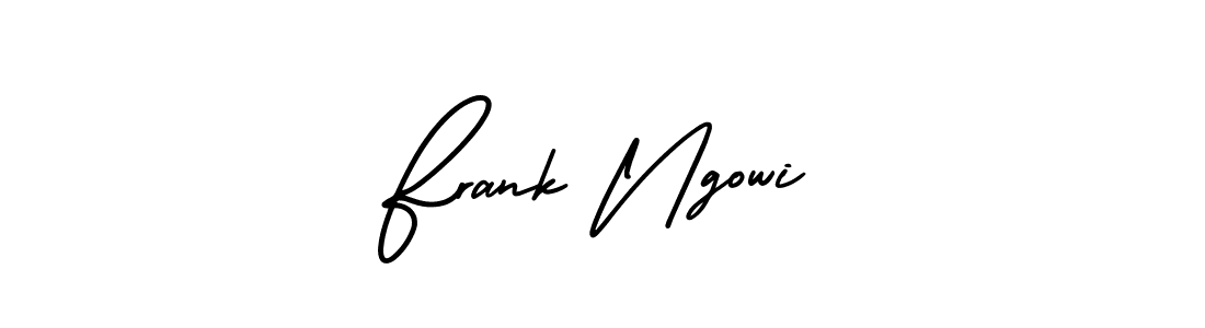 Make a beautiful signature design for name Frank Ngowi. With this signature (AmerikaSignatureDemo-Regular) style, you can create a handwritten signature for free. Frank Ngowi signature style 3 images and pictures png