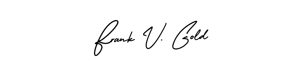 Frank V. Gold stylish signature style. Best Handwritten Sign (AmerikaSignatureDemo-Regular) for my name. Handwritten Signature Collection Ideas for my name Frank V. Gold. Frank V. Gold signature style 3 images and pictures png