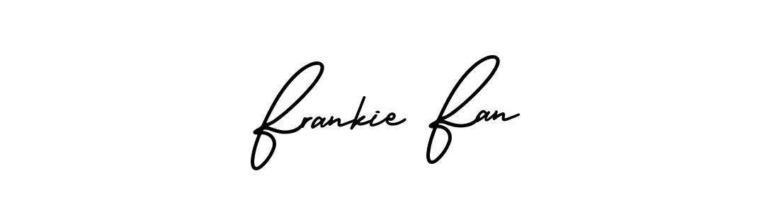 Similarly AmerikaSignatureDemo-Regular is the best handwritten signature design. Signature creator online .You can use it as an online autograph creator for name Frankie Fan. Frankie Fan signature style 3 images and pictures png