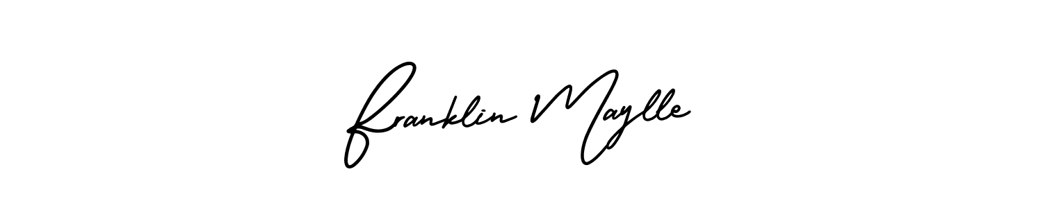 Make a beautiful signature design for name Franklin Maylle. With this signature (AmerikaSignatureDemo-Regular) style, you can create a handwritten signature for free. Franklin Maylle signature style 3 images and pictures png