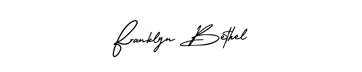 Check out images of Autograph of Franklyn Bethel name. Actor Franklyn Bethel Signature Style. AmerikaSignatureDemo-Regular is a professional sign style online. Franklyn Bethel signature style 3 images and pictures png