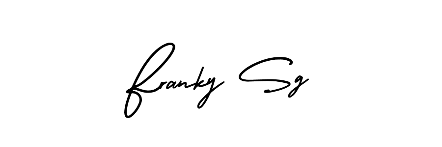 How to Draw Franky Sg signature style? AmerikaSignatureDemo-Regular is a latest design signature styles for name Franky Sg. Franky Sg signature style 3 images and pictures png