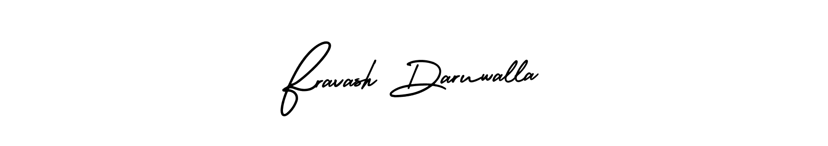 Make a beautiful signature design for name Fravash Daruwalla. With this signature (AmerikaSignatureDemo-Regular) style, you can create a handwritten signature for free. Fravash Daruwalla signature style 3 images and pictures png