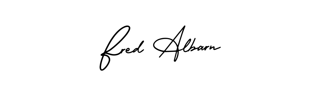 Design your own signature with our free online signature maker. With this signature software, you can create a handwritten (AmerikaSignatureDemo-Regular) signature for name Fred Albarn. Fred Albarn signature style 3 images and pictures png