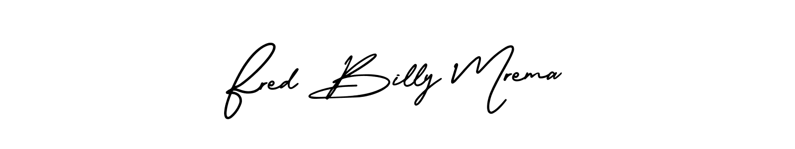 Create a beautiful signature design for name Fred Billy Mrema. With this signature (AmerikaSignatureDemo-Regular) fonts, you can make a handwritten signature for free. Fred Billy Mrema signature style 3 images and pictures png