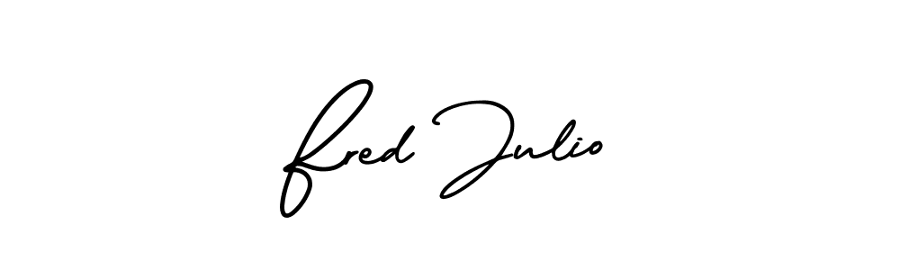 You should practise on your own different ways (AmerikaSignatureDemo-Regular) to write your name (Fred Julio) in signature. don't let someone else do it for you. Fred Julio signature style 3 images and pictures png