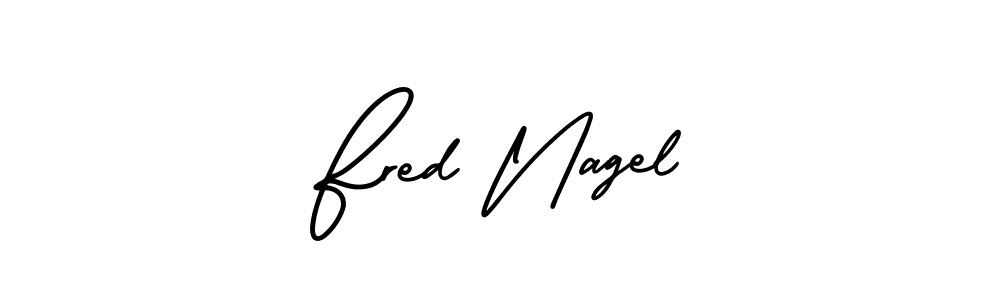 You should practise on your own different ways (AmerikaSignatureDemo-Regular) to write your name (Fred Nagel) in signature. don't let someone else do it for you. Fred Nagel signature style 3 images and pictures png