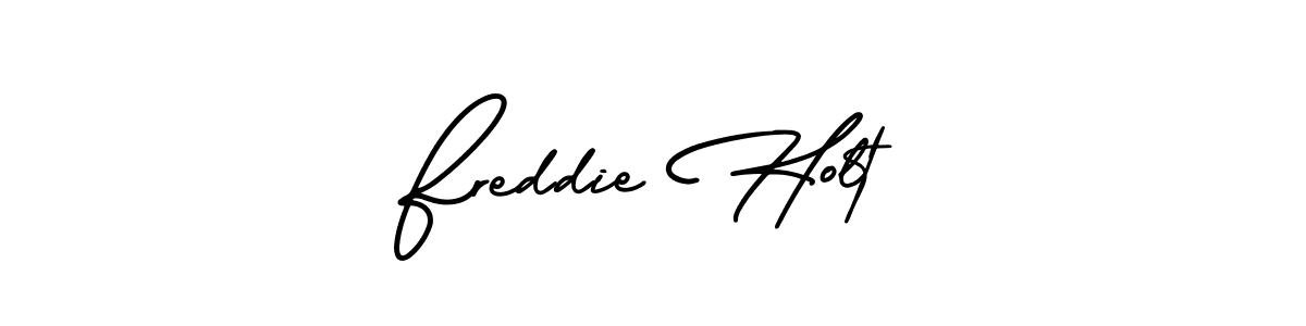 Best and Professional Signature Style for Freddie Holt. AmerikaSignatureDemo-Regular Best Signature Style Collection. Freddie Holt signature style 3 images and pictures png