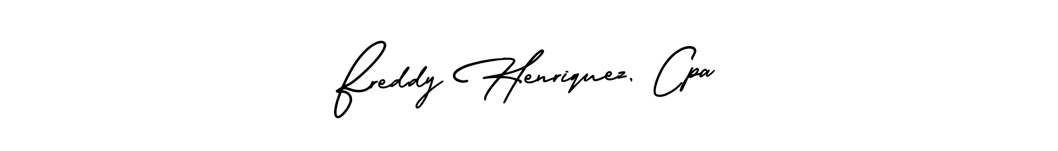 It looks lik you need a new signature style for name Freddy Henriquez, Cpa. Design unique handwritten (AmerikaSignatureDemo-Regular) signature with our free signature maker in just a few clicks. Freddy Henriquez, Cpa signature style 3 images and pictures png