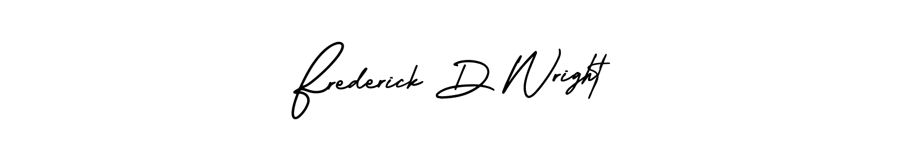 It looks lik you need a new signature style for name Frederick D Wright. Design unique handwritten (AmerikaSignatureDemo-Regular) signature with our free signature maker in just a few clicks. Frederick D Wright signature style 3 images and pictures png