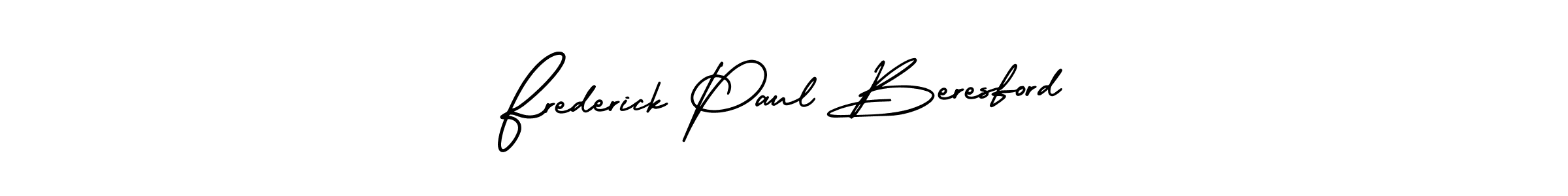 Frederick Paul Beresford stylish signature style. Best Handwritten Sign (AmerikaSignatureDemo-Regular) for my name. Handwritten Signature Collection Ideas for my name Frederick Paul Beresford. Frederick Paul Beresford signature style 3 images and pictures png