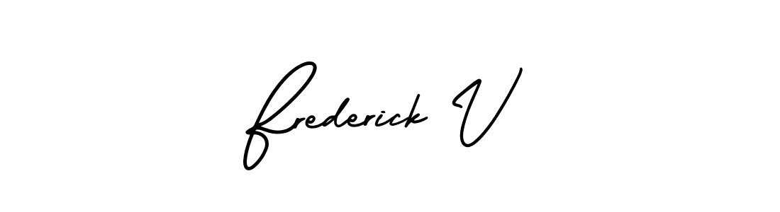 AmerikaSignatureDemo-Regular is a professional signature style that is perfect for those who want to add a touch of class to their signature. It is also a great choice for those who want to make their signature more unique. Get Frederick V name to fancy signature for free. Frederick V signature style 3 images and pictures png