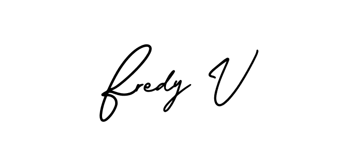 Make a short Fredy V signature style. Manage your documents anywhere anytime using AmerikaSignatureDemo-Regular. Create and add eSignatures, submit forms, share and send files easily. Fredy V signature style 3 images and pictures png